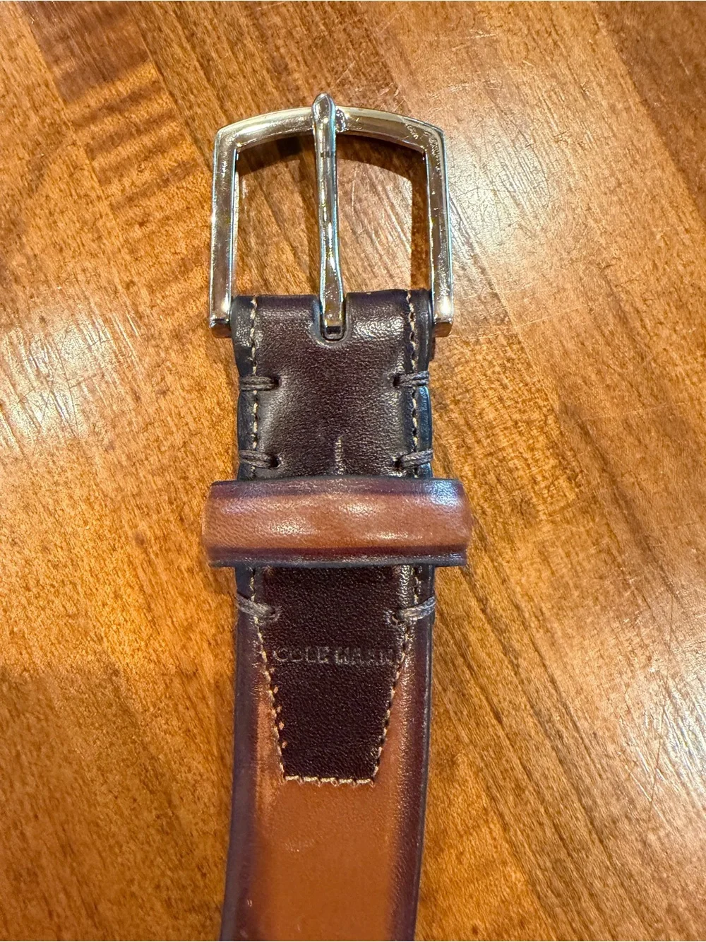 Cole Haan Lewis 32MM Burnished Leather Belt